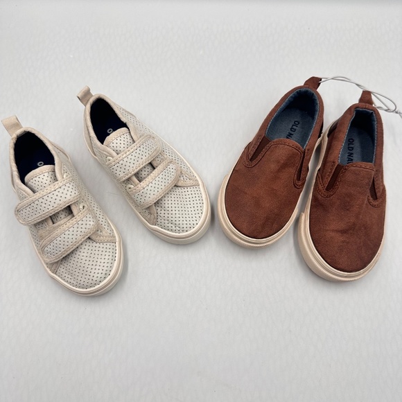 Toddler Old Navy Unisex Perforated Faux-Suede Double-Strap Sneakers & Loafers 6 - Picture 3 of 7